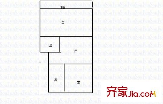 安如村戶型圖戶型圖 2室 2室1廳1衛(wèi)1廚