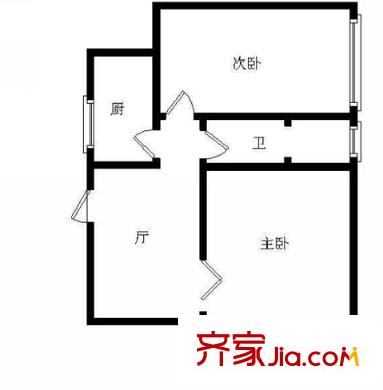安如村戶型圖戶型圖 2室 2室1廳1衛(wèi)1廚