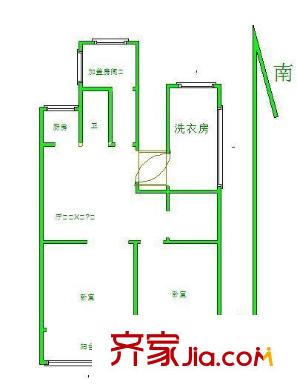 小楊村戶型圖戶型圖 3室 3室2廳2衛(wèi)1廚