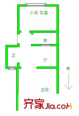 小楊村戶型圖戶型圖2室 2室1廳1衛(wèi)1廚
