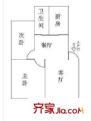 梅清苑戶型圖戶型圖 2室 2室2廳1衛(wèi)1廚