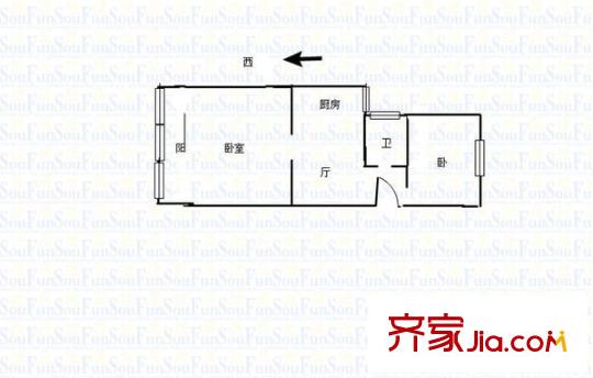 婁子巷小區(qū)戶型圖戶型圖 2室 2室1廳1衛(wèi)1廚