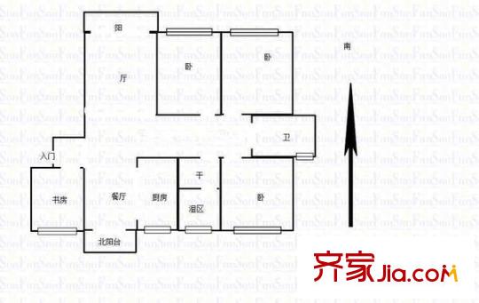 金地明悅戶型圖戶型圖4室 