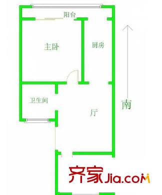 港寧園小區(qū)戶型圖戶型圖 2室 