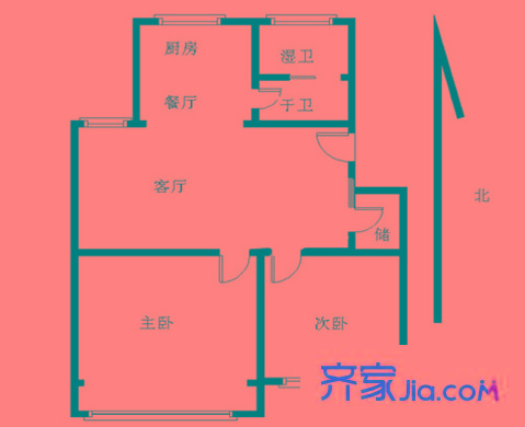 港寧園小區(qū)戶型圖戶型圖 2室 2室2廳1衛(wèi)1廚