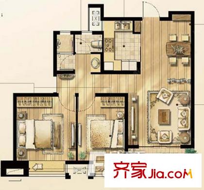 金地明悅戶(hù)型圖戶(hù)型圖 3室 3室2廳1衛(wèi)1廚