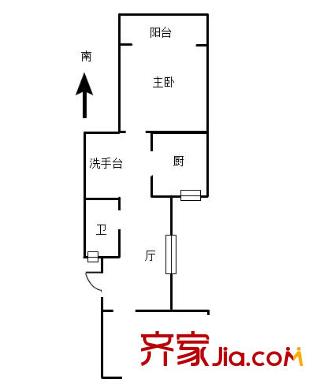 拓園戶型圖戶型圖2室 2室1廳1衛(wèi)1廚