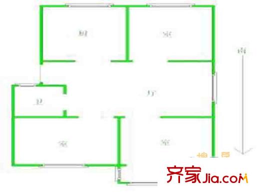 紅森公寓戶(hù)型圖戶(hù)型圖 3室 3室1廳1衛(wèi)1廚