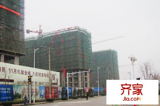 同仁康橋水岸外景圖三期01-04幢施工（2012.02）