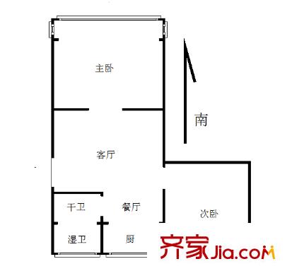 華新巷小區(qū)戶型圖戶型圖2室 2室1廳1衛(wèi)1廚