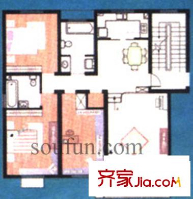 碧水灣西苑戶型圖戶型圖 2室 2室1廳1衛(wèi)1廚