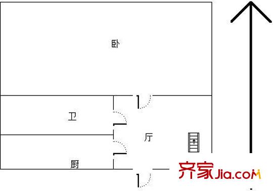 印湖山莊戶型圖戶型圖 2室 2室1廳1衛(wèi)1廚