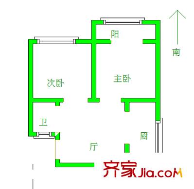 玉帶園戶型圖戶型圖2室 2室1廳1衛(wèi)1廚