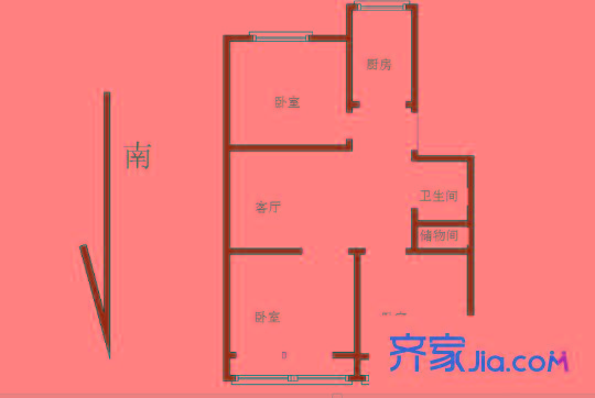 天目路小區(qū)戶型圖戶型圖 3室 3室1廳1衛(wèi)1廚