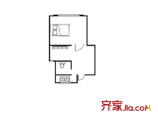 五條巷住宅戶型圖戶型圖 1室 1室1廳1衛(wèi)1廚