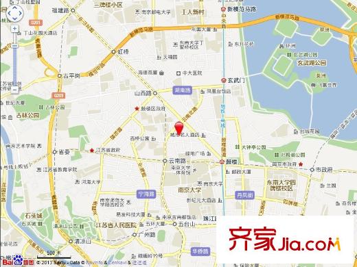 鼓樓三條巷小區(qū)交通圖