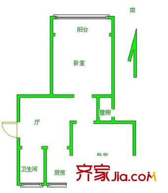 鼓樓三條巷小區(qū)戶型圖戶型圖 2室 2室1廳1衛(wèi)1廚