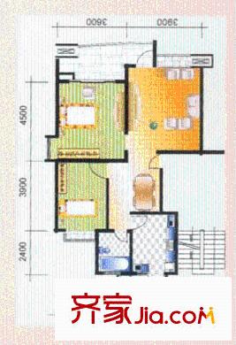 龍翔鳴翠苑戶型圖戶型圖 2室 2室2廳1衛(wèi)1廚