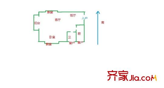 郁金香花苑戶型圖戶型圖 1室 1室1廳1衛(wèi)1廚