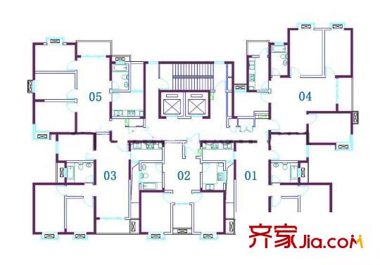 嘉順時(shí)代廣場戶型圖c戶型 