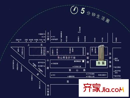 嘉順時代廣場交通圖