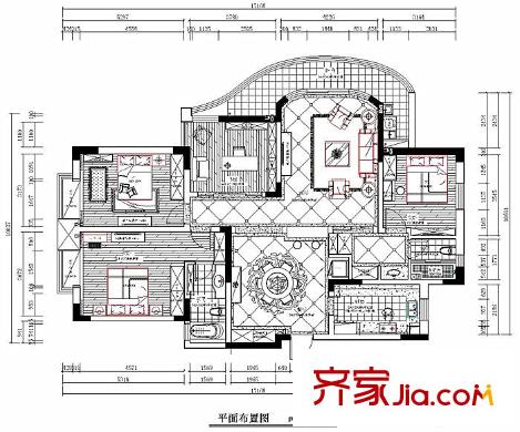 托樂嘉貴鄰居戶型圖戶型圖 3室 3室2廳1衛(wèi)2廚