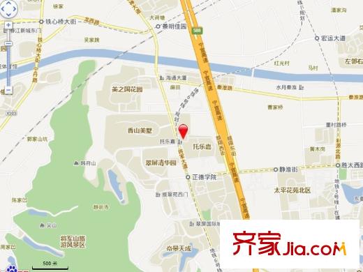 托樂嘉貴鄰居交通圖