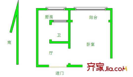 狗耳巷小區(qū)戶型圖戶型圖 1室 1室1廳