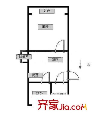 狗耳巷小區(qū)戶型圖戶型圖 2室 2室1廳1衛(wèi)