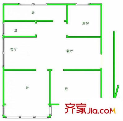 順達(dá)佳苑戶(hù)型圖戶(hù)型圖 3室 3室2廳1衛(wèi)1廚