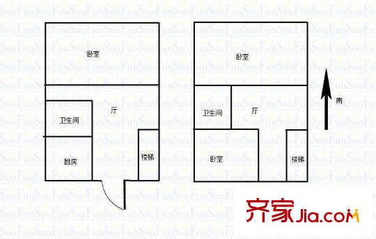 圣淘沙花城戶型圖戶型圖3室 3室2廳1衛(wèi)1廚