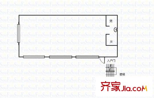 圣淘沙花城戶型圖戶型圖 1室 1室