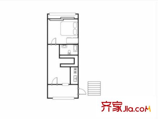 圣淘沙花城戶型圖戶型圖1室 1室1廳1衛(wèi)1廚