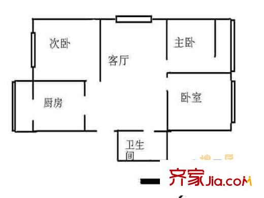 寧夏路18號(hào)戶型圖戶型圖 3室 3室1廳1衛(wèi)1廚
