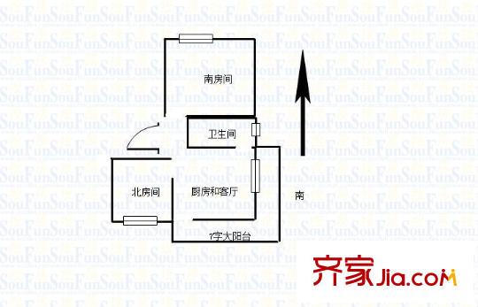 石鼓路小區(qū)戶型圖戶型圖 2室  2室1廳1衛(wèi)1廚