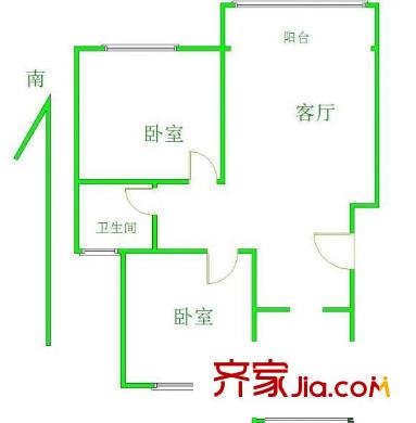 紅山機(jī)電花園戶型圖戶型圖2室 2室2廳1衛(wèi)1廚