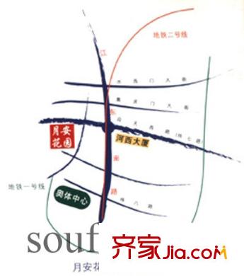 月安花園交通圖