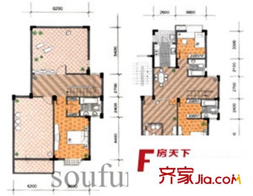 月安花園戶型圖戶型圖 3室 3室3廳3衛(wèi)