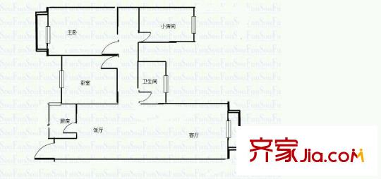 雙和園戶型圖戶型圖 3室 3室