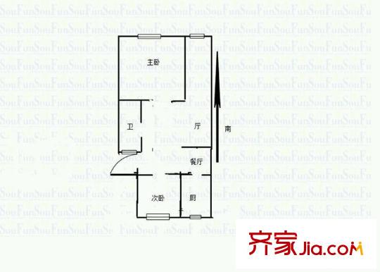 鼓樓金城花園戶型圖戶型圖2室 2室1廳1衛(wèi)