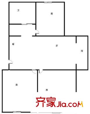 堯順家園戶型圖戶型圖 2室 2室2廳1衛(wèi)1廚