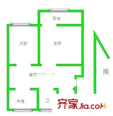 金堯花園戶型圖戶型圖 3室 3室2廳1衛(wèi)1廚