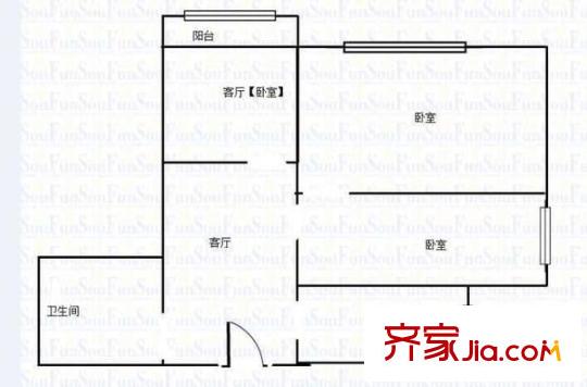 東井村3號(hào)戶型圖戶型圖 3室 3室1廳1衛(wèi)1廚