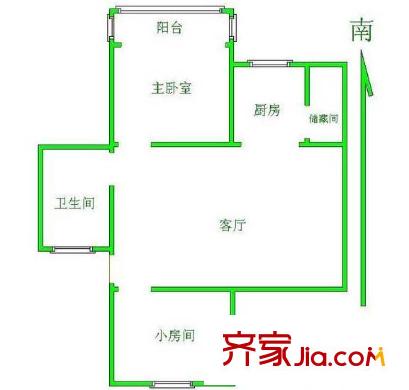東井村3號戶型圖戶型圖 3室 3室2廳1衛(wèi)1廚