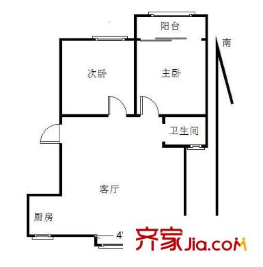 云河灣戶型圖戶型圖 2室 2室1廳1衛(wèi)1廚