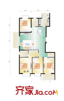 云河灣戶型圖戶型圖 3室 3室2廳2衛(wèi)1廚