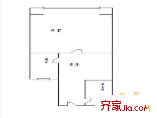 新牡丹里戶型圖戶型圖 1室 1室1廳1衛(wèi)1廚