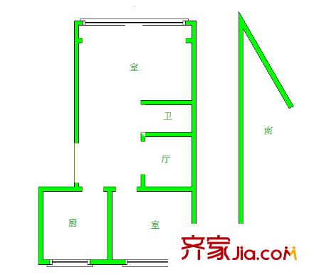 小市街小區(qū)戶型圖戶型圖2室 2室1廳1衛(wèi)1廚