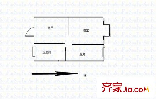 仙林新村戶型圖戶型圖1室 1室1廳1衛(wèi)1廚