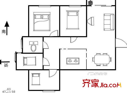 萬和源居戶型圖戶型圖 4室 